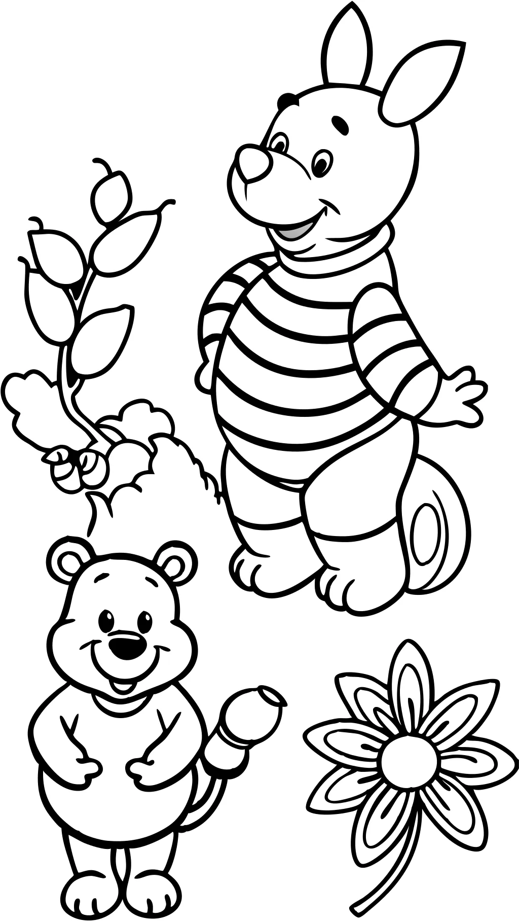 coloring pages of winnie the pooh